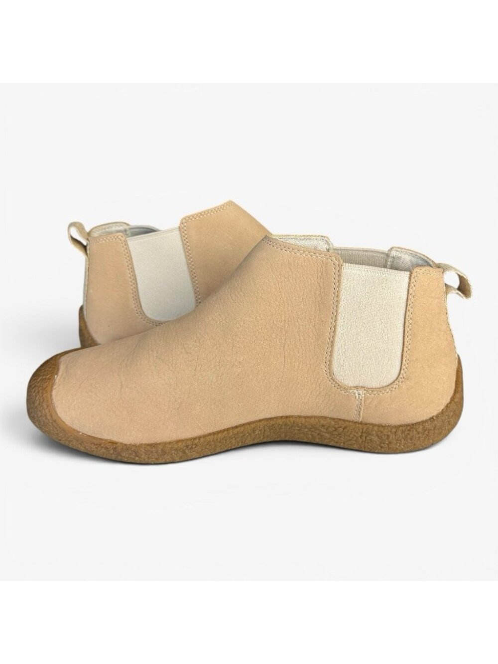 Keen Womens Mosey Chelsea Leather Boots Size 10 Pull On Ankle Birch Tan 1026453